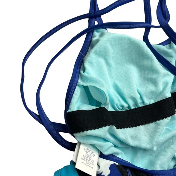 Champion Signature Racer One Piece Swimsuit Size SMALL 4 6 Strappy Back 27SF8026 - Picture 8 of 8